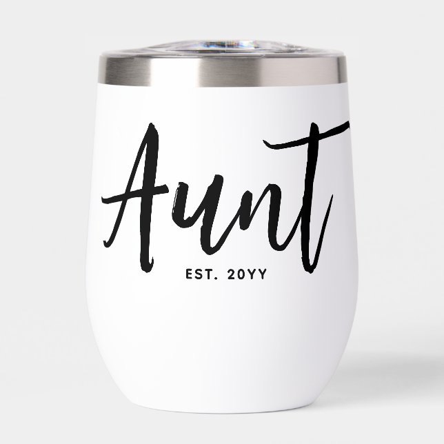 Tante Personnalisée Est. Typographie de script de  (Avant)