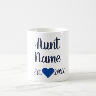 Tante Personnalisée Mug de la marine établie