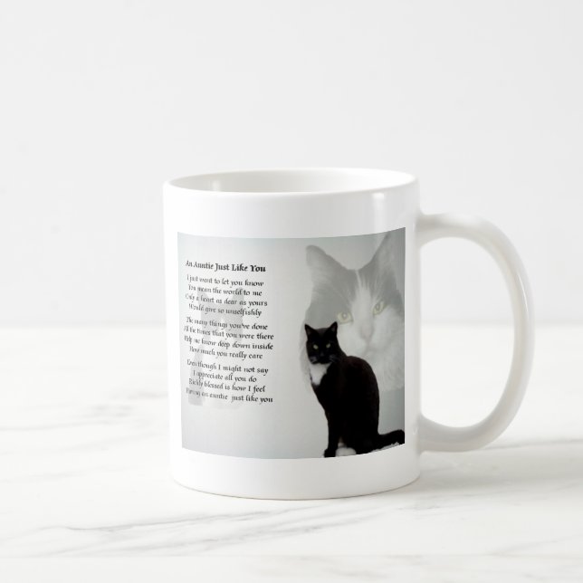Tante Poem - Katzenentwurf Kaffeetasse (Rechts)