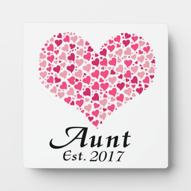 Tante Pregnancy Annoucement Fotoplatte (Vorderseite)