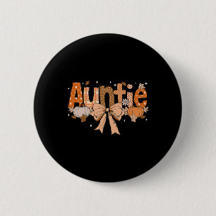 Tante Pumpkin Fall Coquette Bow Erntedank Mama Button