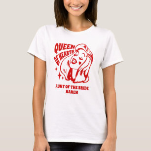 Tante Queen of Hearts der Braut T-Shirt