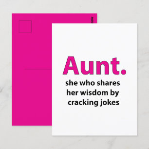 Tante Quote Tante Postkarte