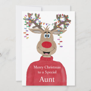 Tante Reindeer Weihnachten individuell anpassbar