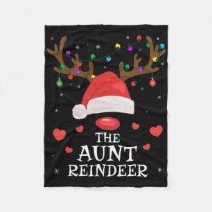 Tante Rentier Familien-Weihnachts-Passende Tante T Fleecedecke