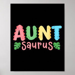 Tante Saurus Kids Dinosaur Birthday Party Family M Poster