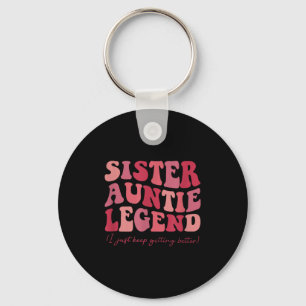 Tante Schwester Legende Groovy Lustige Coole Tante Schlüsselanhänger