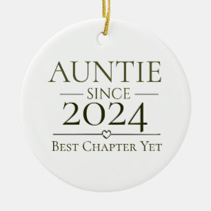 Tante Seit Personalisiertes Jahr Bestes Kapitel bi Keramik Ornament