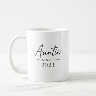 Tante seit Personalisiertes Jahr Handschriftlich M Kaffeetasse