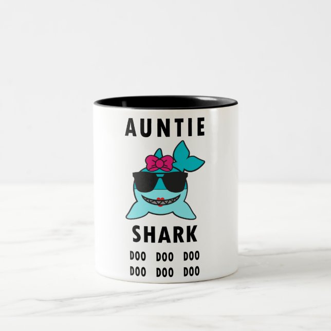 TANTE SHARK DOO DOO DOO ZWEIFARBIGE TASSE (Mittel)