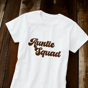 Tante Squad Einfache Vintage Retro-Typografie T-Shirt