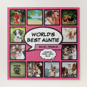 Tante Tantchen Lustige Pink Foto Collage Comic Buc