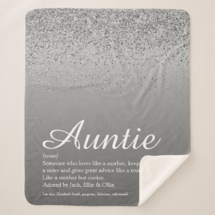 Tante Tante Definition Silber Glitter Beste Sherpadecke