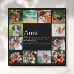 Tante Tante Definition Spaß Foto Collage Künstlicher Leinwanddruck<br><div class="desc">Personalisieren Sie mit 12 Lieblings-Fotos und personalisierten Nachrichten für Ihre Lieblings-Tante oder Tante,  um ein einzigartiges Geschenk zu schaffen. Es ist eine perfekte Art,  ihr zu zeigen,  wie phantastisch sie jeden Tag ist. Entwickelt von Thisisnotme©</div>