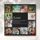Tante Tante Definition Spaß Foto Collage Künstlicher Leinwanddruck<br><div class="desc">Personalisieren Sie mit 12 Lieblings-Fotos und personalisierten Nachrichten für Ihre Lieblings-Tante oder Tante,  um ein einzigartiges Geschenk zu schaffen. Es ist eine perfekte Art,  ihr zu zeigen,  wie phantastisch sie jeden Tag ist. Entwickelt von Thisisnotme©</div>