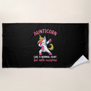 Tante Tante Einhorn Shirts, Lustige Einhorn Geb Strandtuch