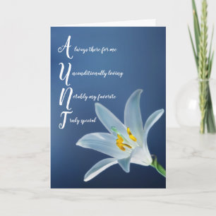 Tante Tante Floral Carte Fête des Mères