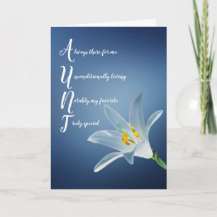 Tante Tante Floral Carte Fête des Mères