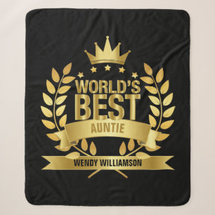 Tante Tante Gold Schwarz der Weltbeste Sherpadecke