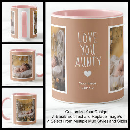 Tante Tante Liebe Sie Fotos Moderne Braun C84 Weiß Tasse
