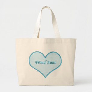 Tante-Tasche, blau Jumbo Stoffbeutel