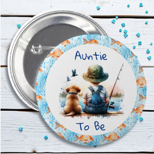 Tante Themed Baby Dusche Button