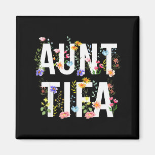 Tante Tifa - Retro Wildblumen Florale Feministisch Magnet