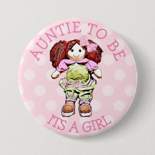 Tante to be Pink Doll Baby Shooting Button