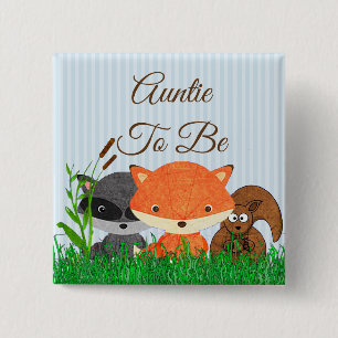 Tante to be Woodland Creature Forest Animals Butto Button