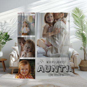 Tante-Trendy-Fotostreifen der Welt Fleecedecke