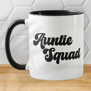Tante-Truppe Einfache Vintage-Retro-Typografie Tasse