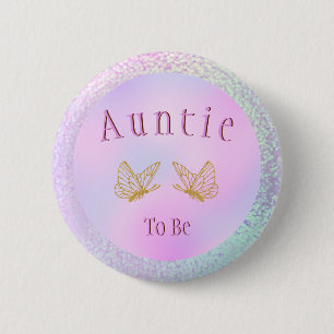 Tante um Baby Duwer Girl Whimsical Butterfly zu se Button