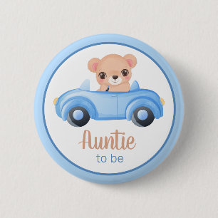 Tante um Bärenjunge Duschknopf zu sein Button