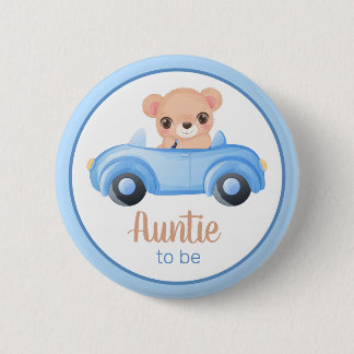 Tante um Bärenjunge Duschknopf zu sein Button