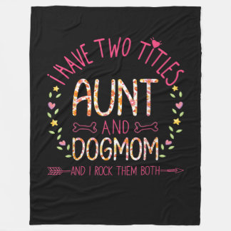 Tante und Hund Mama Geschenke Frauen Sonnenblumen  Fleecedecke