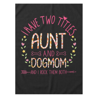 Tante und Hund Mama Geschenke Frauen Sonnenblumen  Tischdecke