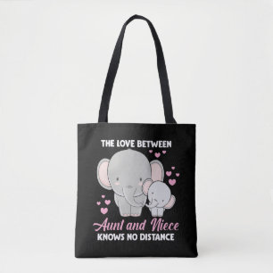 Tante und Niece Liebe Auntie Familie Elefanten Her Tasche