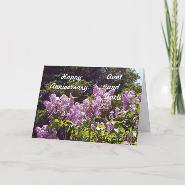 Tante und Onkel Karte (Vorderseite)