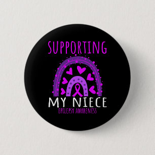 Tante UnMen Women Lila Niece Support Epilepsie Button