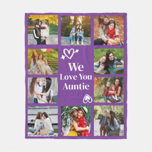 Tante Violet 10 Bild individuelles Wurfgeschenk Fleecedecke