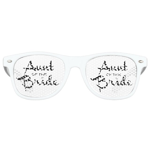 Tante von Bride Black in Weiß Sonnenbrille (Vorderseite)