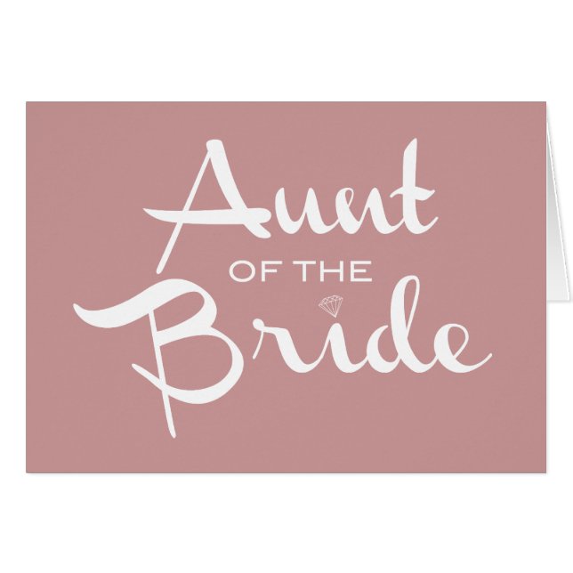 Tante von Bride White auf Mauve (Vorderseite (Horizontal))
