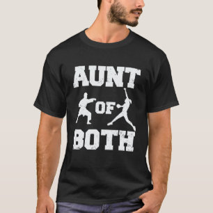 Tante von sowohl Karate als auch Softball Lustige T-Shirt