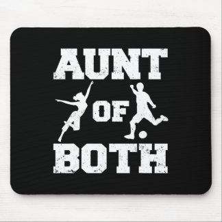 Tante von Tanz und Fußball Lustige Tänzerin Fußbal Mousepad