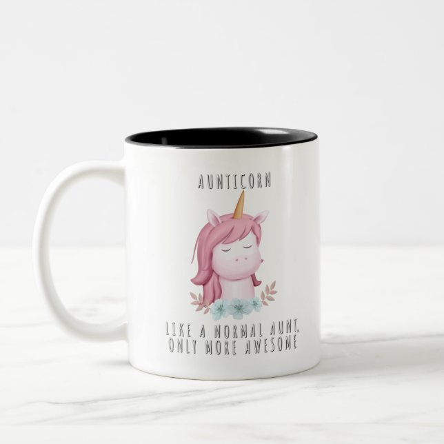 Tante wie normale Tante nur phantastischer Zweifarbige Tasse (Links)