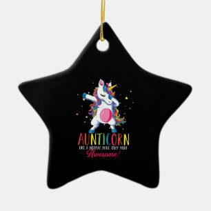 Tante wie Tante nur phantastische Ding unico Keramik Ornament