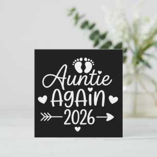 Tante wieder 2026 Schwangerschaftsankündigung Einladung