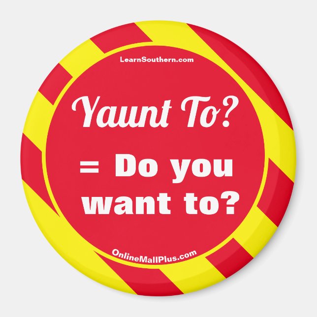 Tante? = will du zu? magnet (Vorne)