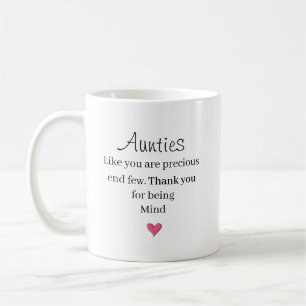 Tante-Würdigungszitat – Danke Familien-Geschenk Kaffeetasse