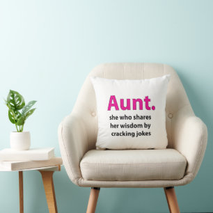 Tante Zitat Tante Kissen